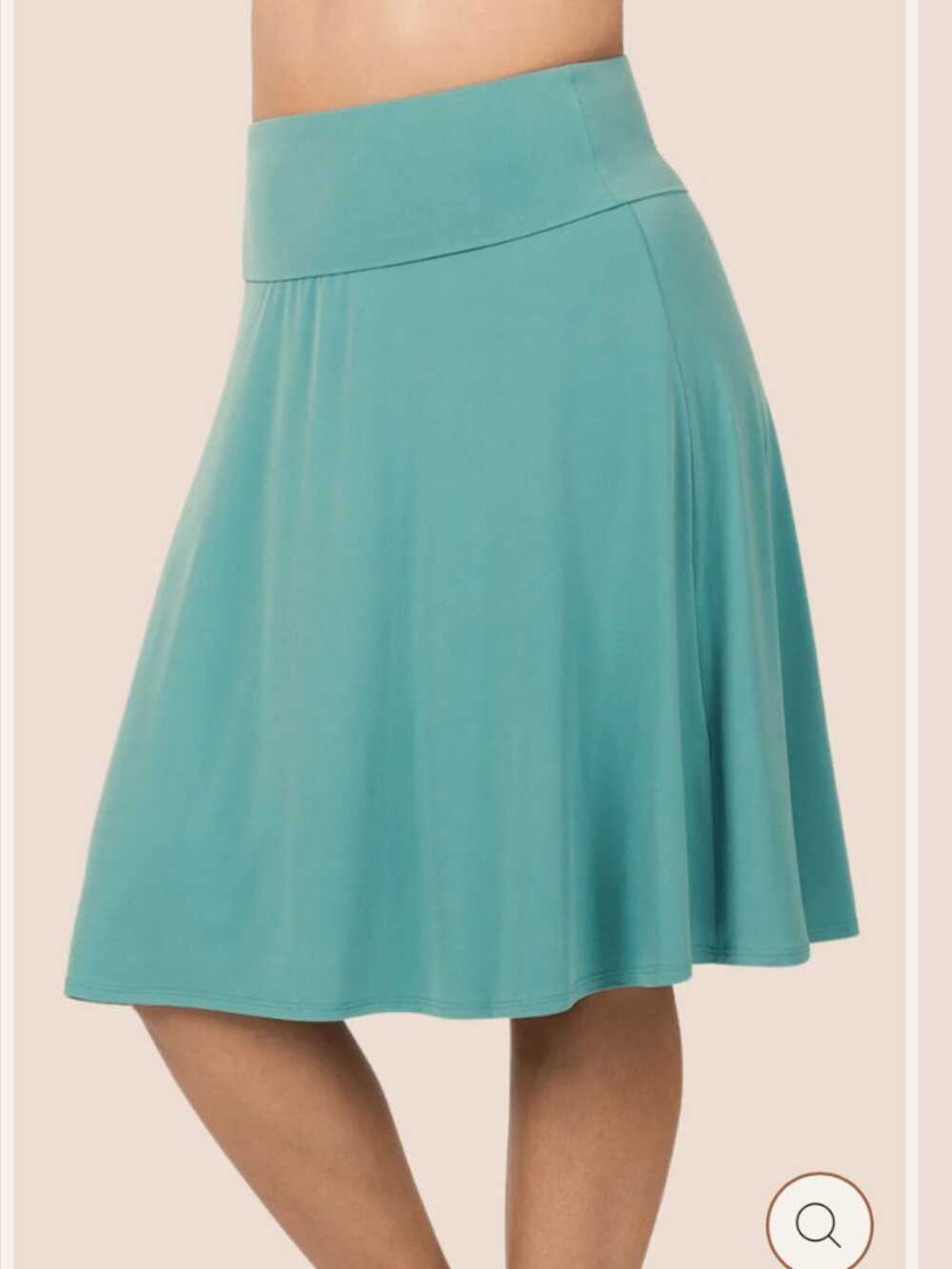 Zenana - A-Line Flared Skirt - Blue - 3X - NWT